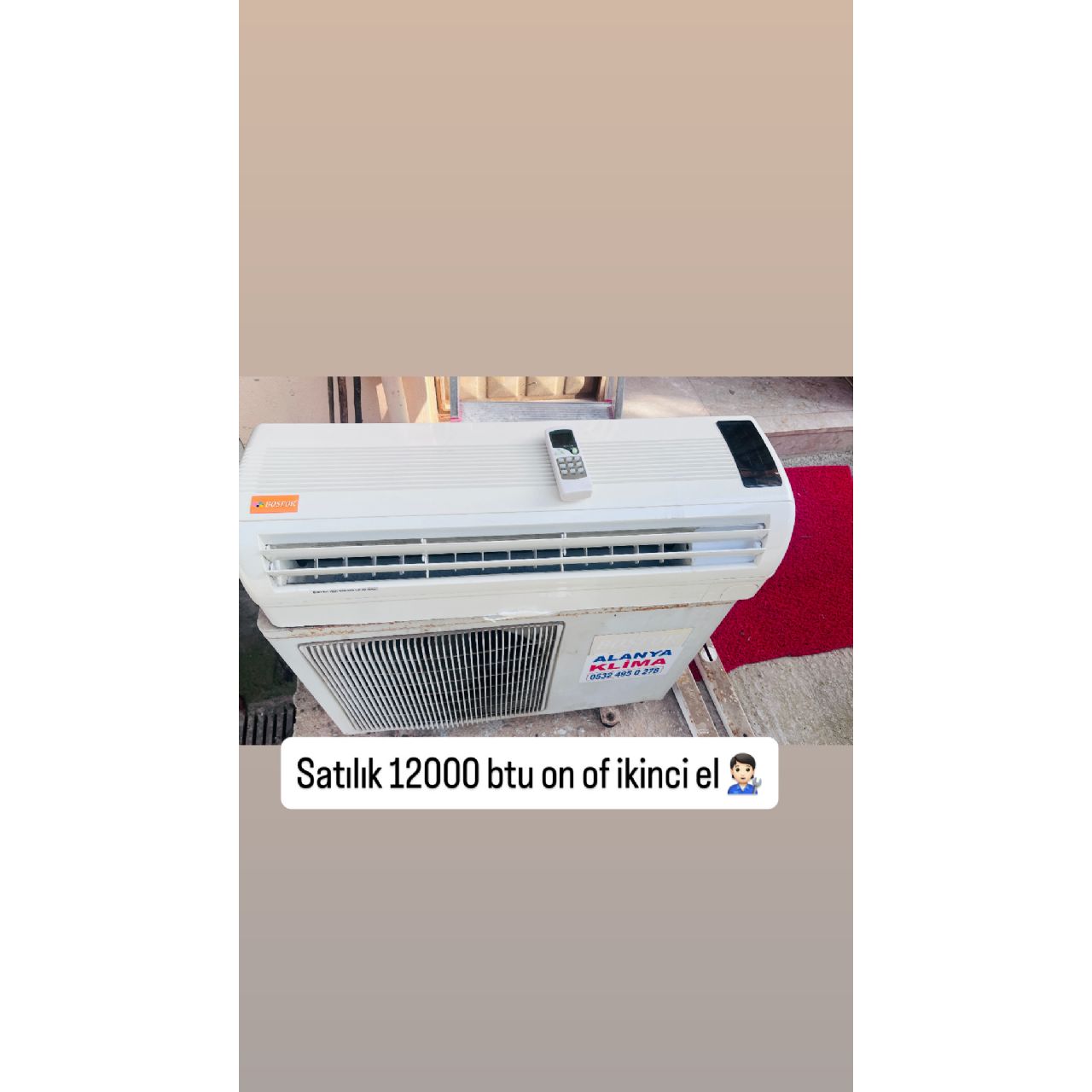 Bosfor 12000 btu klima - Görsel 1
