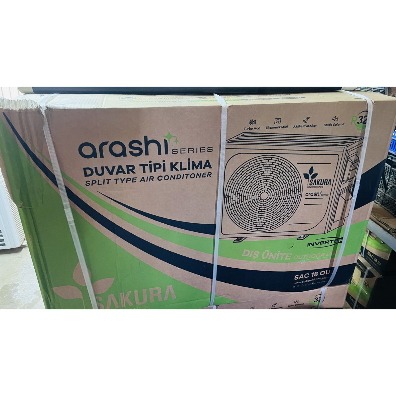 Sakura Arashi SAC 18 A++ 18000 BTU Inverter Duvar Tipi Klima - Görsel 2