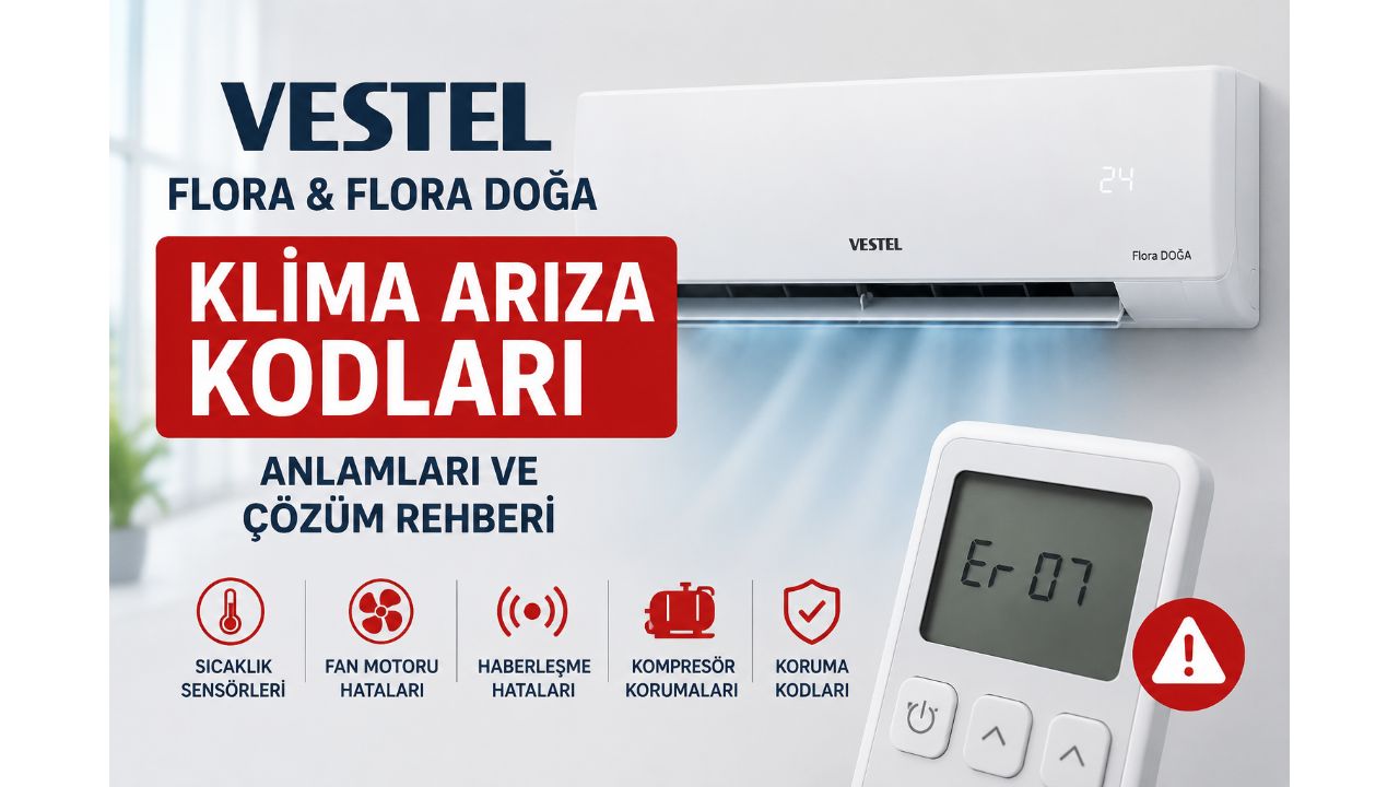 Vestel Flor Servisi arıza kodları